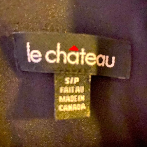 💜🖤 Le Chateau Purple & Black Cocktail Dress - Size S 💜🖤 - Picture 2 of 7